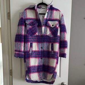 BLANK NYC plaid coat